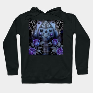 Gothic Rosey Pattern Hoodie